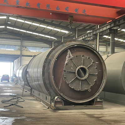 Máquina de pirólise contínua de resíduos de pneus de plástico para óleo com reator