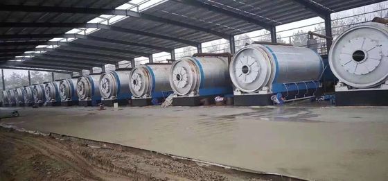 Máquina de pirólise contínua a carvão para pneus de resíduos de óleo de plástico lama de alumínio