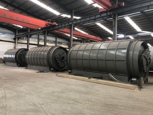 Máquina de pirólise contínua a carvão para pneus de resíduos de óleo de plástico lama de alumínio