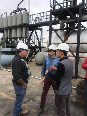 D1600*3500mm Máquina de destilação de regeneração de óleo residual para renovação de combustível diesel