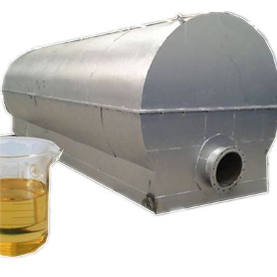 Sistema de refino de óleo usado para reciclagem de óleo de motor negro