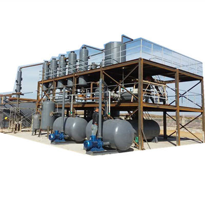Máquina de destilação de óleo de resíduos de 25 kW, aquecida diretamente, para converter óleo bruto em diesel