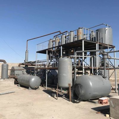 Instalação de refino de petróleo bruto totalmente automática com capacidade de 30 toneladas e tensão de 380v/50hz