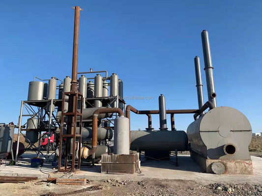 Máquina de destilação contínua de refinaria de diesel para óleo de petróleo bruto a 380v/50hz