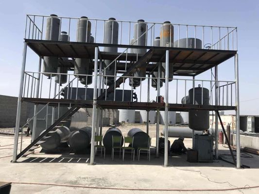 Máquina de destilação contínua de refinaria de diesel para óleo de petróleo bruto a 380v/50hz