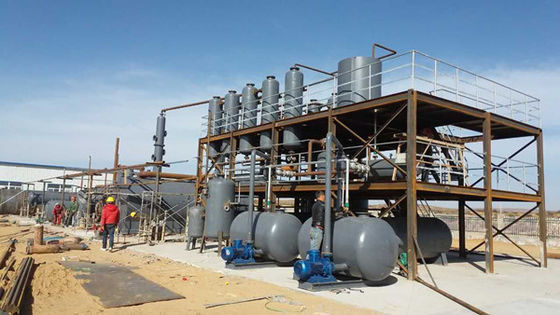 Refinaria contínua de petróleo bruto totalmente automática para energia a diesel