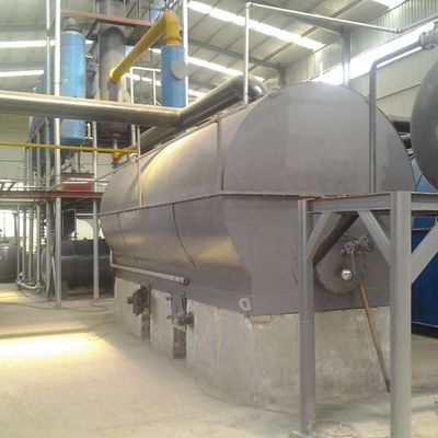 Método de aquecimento aquecimento indireto pirólise refinaria de óleo plástico planta de destilação