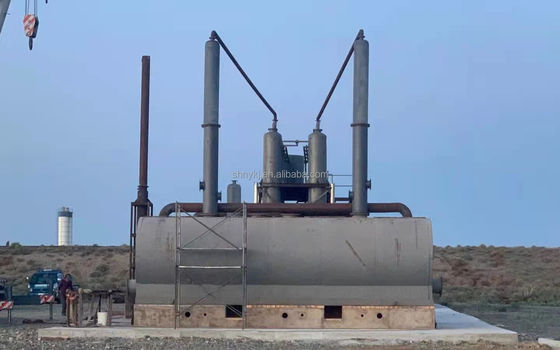 Q245 Máquina de destilação de refinaria de óleo usado de aço para produção de óleo de base para combustível diesel