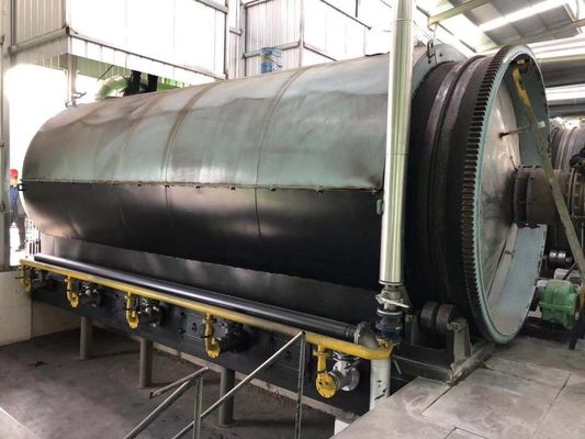 Instalação de pirólise contínua de resíduos de pneus com tensão 380V/50HZ e capacidade de 20-30 toneladas