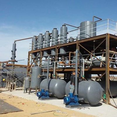 Equipamento de destilação de óleo residual de alta capacidade para produção de diesel e óleo base