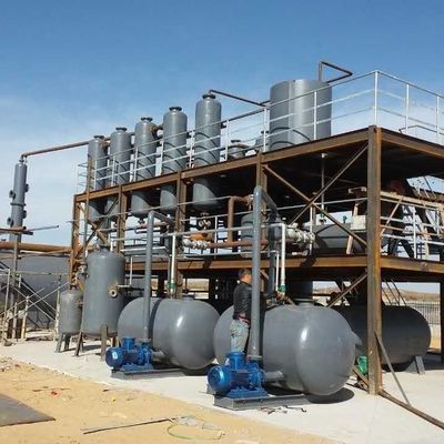 Equipamento de destilação de óleo de pirólise de plástico de resíduos de pneus para diesel