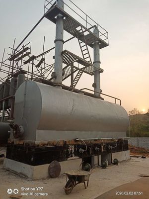 30000 kg de produção contínua Diesel Refinaria de reciclagem de óleo de máquina para mineração de energia