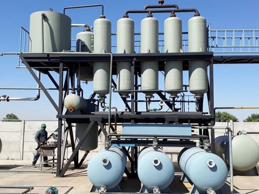 Equipamento de destilação de óleo de pirólise de plástico de resíduos de pneus para diesel