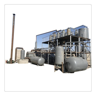 Método de aquecimento Equipamento de destilação Óleo de pirólise de pneus para diesel Óleo residual
