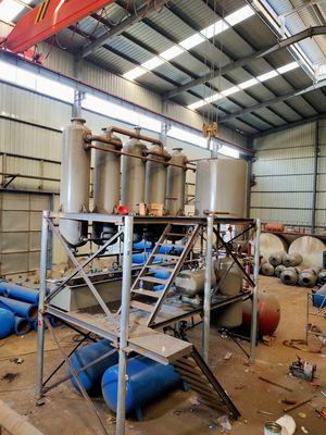 Método de aquecimento Equipamento de destilação Óleo de pirólise de pneus para diesel Óleo residual
