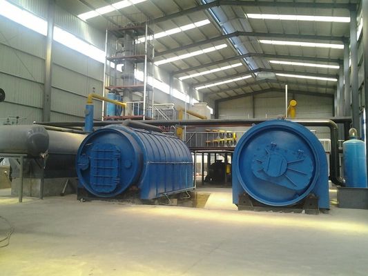 Máquina de pirólise de resíduos de pneus e plásticos para o óleo de combustível