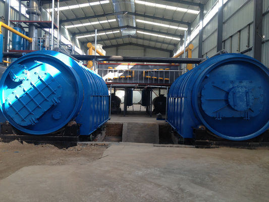 Instalação de pirólise de reciclagem SIHAI que transforma resíduos de pneus, borracha, plástico em energia de combustível