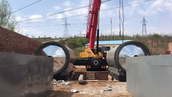 Máquina de reciclagem de pneus plásticos usados para combustível de óleo de carbono preto