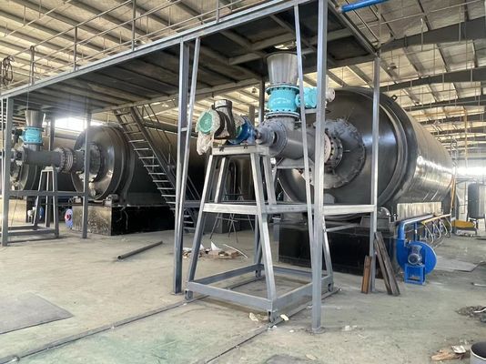 Máquina automática de reciclagem contínua de pneus para produção de óleo combustível de 20 a 30 toneladas
