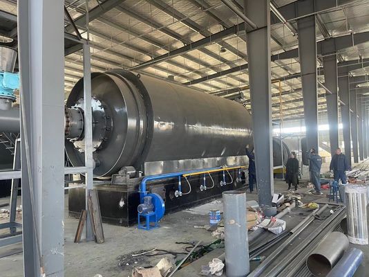 Máquina de pirólise de lodo de óleo plástico com certificado COC na Argélia