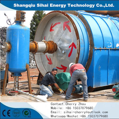 Capacidade de equipamento de mineração de energia 10 toneladas de pneus de borracha usados para planta de reciclagem de óleo combustível