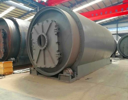 Instalação de pirólise de aquecimento direto para resíduos de pneus