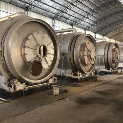 300 metros quadrados Área necessária 15 TPD Óleo de pneus de resíduos Máquina de pirólise para reciclagem de óleo