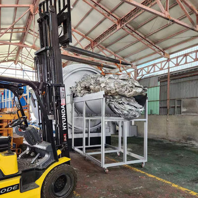 Linha de reciclagem de óleo de máquina de pirólise de pneus de aquecimento direto 38 toneladas