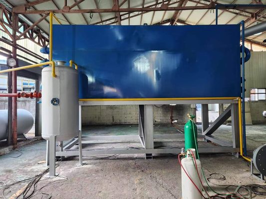 Refinamento de óleo combustível a partir de pequenos resíduos de pneus Máquina de pirólise com instalação gratuita