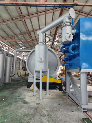 Refinamento de óleo combustível a partir de pequenos resíduos de pneus Máquina de pirólise com instalação gratuita