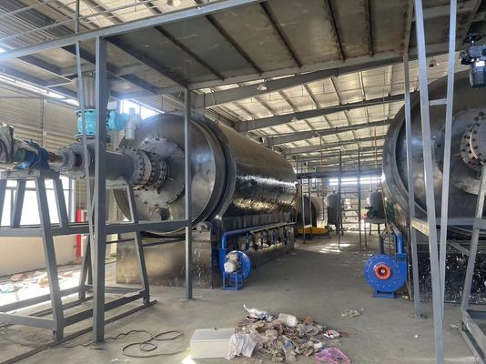 Plantas de pirólise de 10 toneladas para linha de produção de óleo diesel de plástico/pneumático para diesel